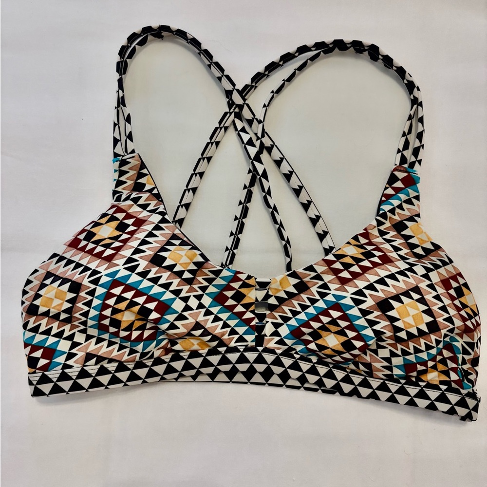 Hurley Women's Standard Bikini Surf Top , Geometric pattern